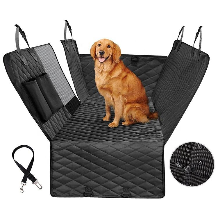 Funda de asiento de coche para perros, tela Oxford, impermeable y resistente a los arañazos, de tela catiónica